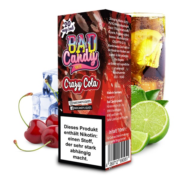 Liquid Crazy Cola - Bad Candy Nikotinsalz